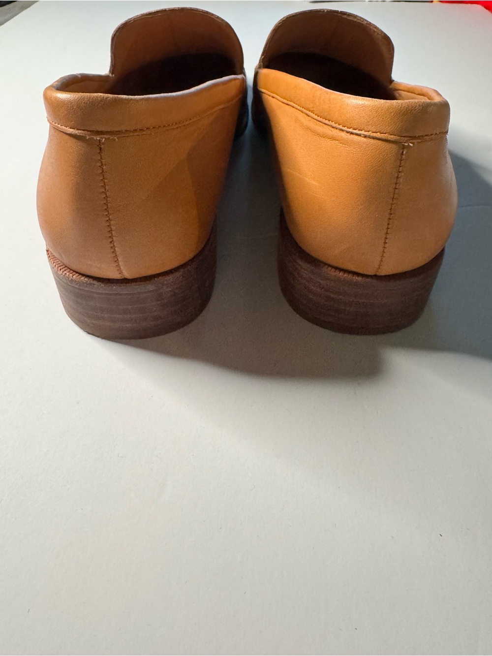 Madewell Cognac Leather Slip-On Loafers - Picture 5 of 8
